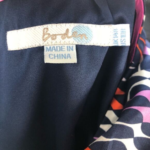 Boden geometric silk dress - Picture 7 of 8